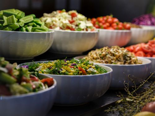 A bowl of colorful nourishing food